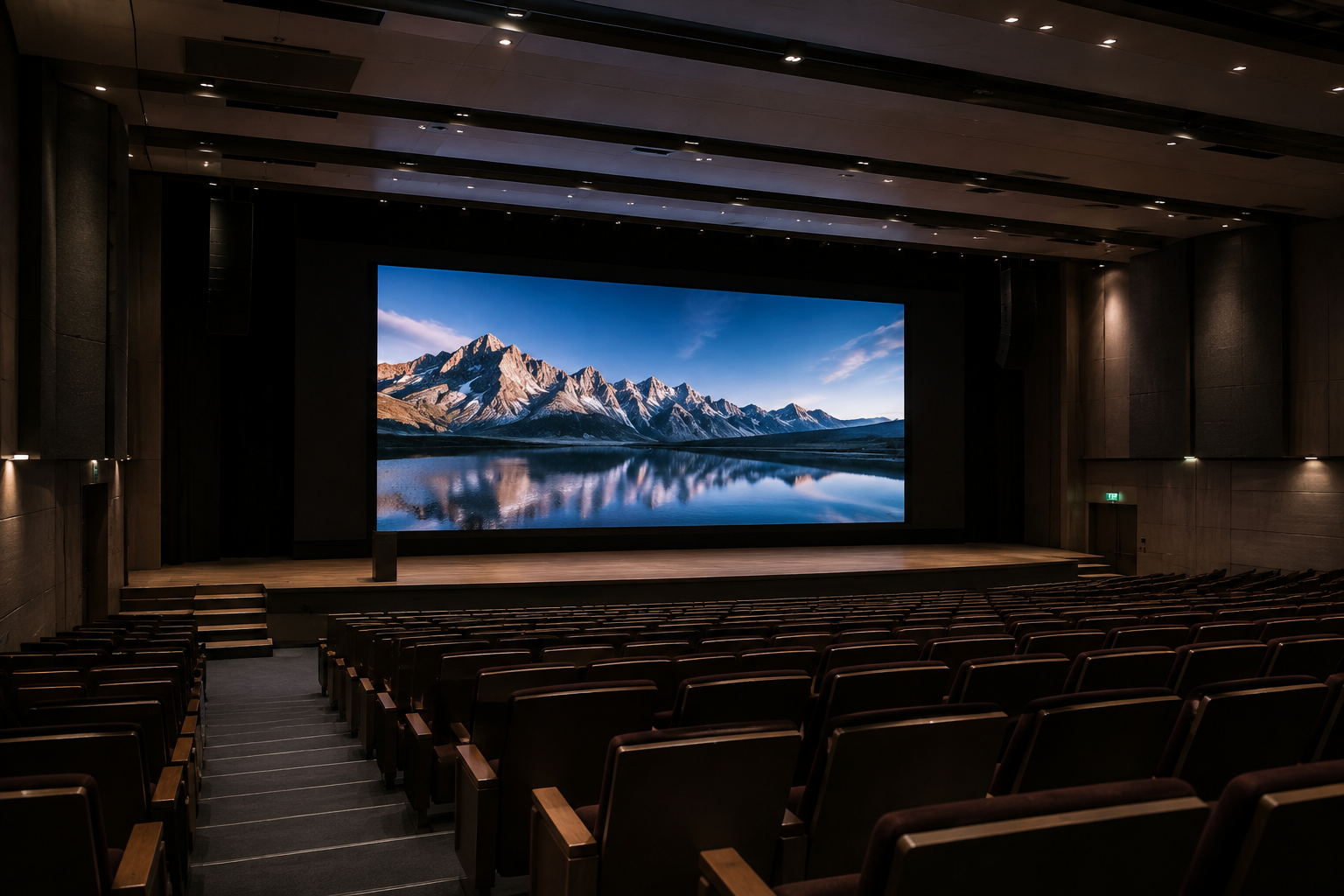 Auditorium digital display